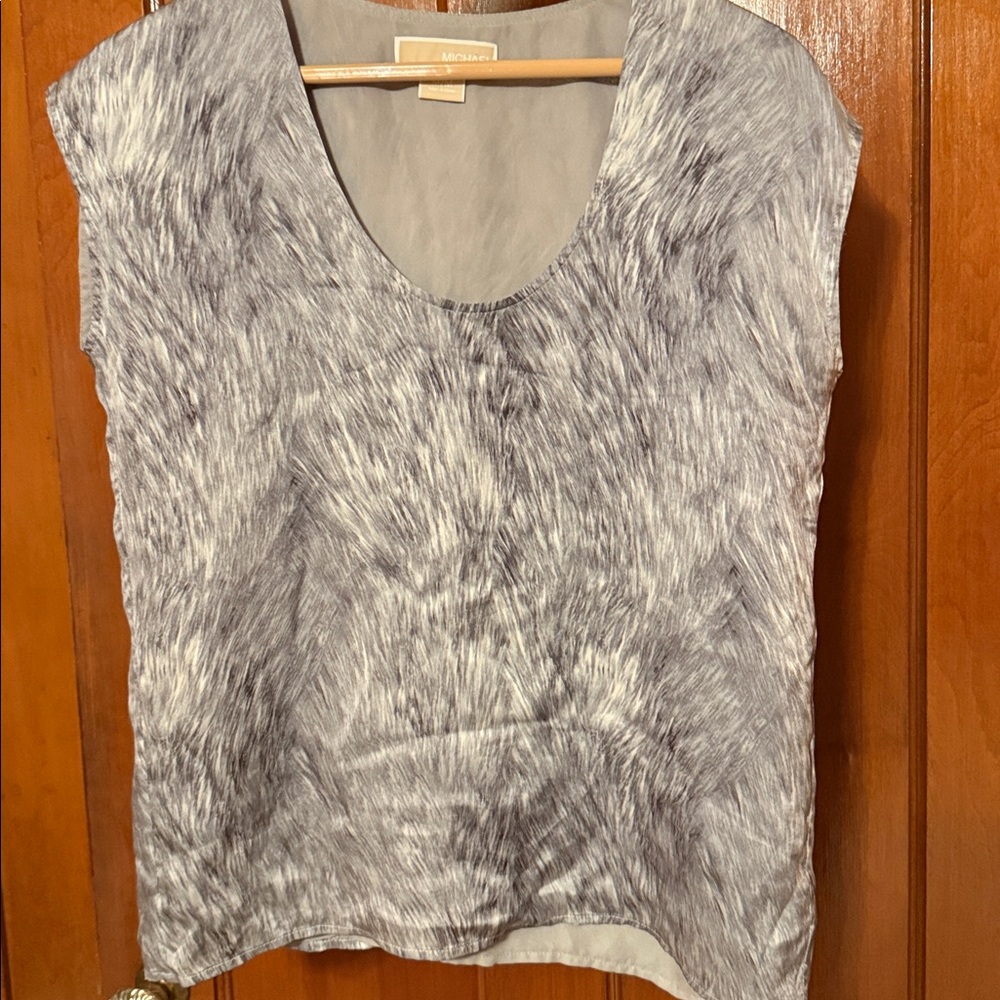 Michael Kors Gray Sleeveless Top